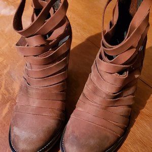Free People Hybrid Strappy Bootie